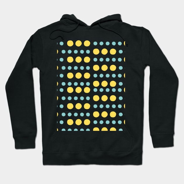 Minimal Circle Shapes Pattern Hoodie by MarjanShop